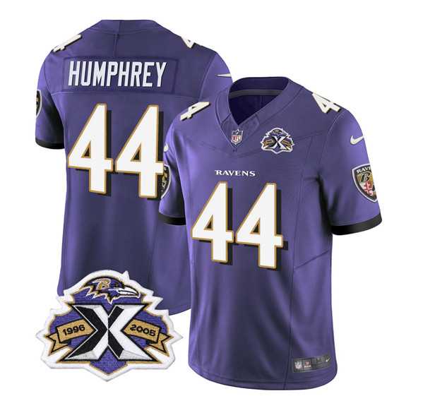 Men & Women & Youth Baltimore Ravens #44 Marlon Humphrey Purple 2023 F.U.S.E With Patch Throwback Vapor Limited Stitched Jersey->buffalo bills->NFL Jersey